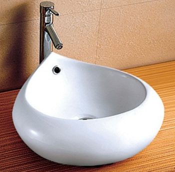 Фигурный умывальник MELANA MLN-7220 капля белый 